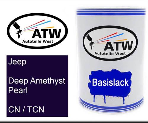 Jeep, Deep Amethyst Pearl, CN / TCN: 500ml Lackdose, von ATW Autoteile West.